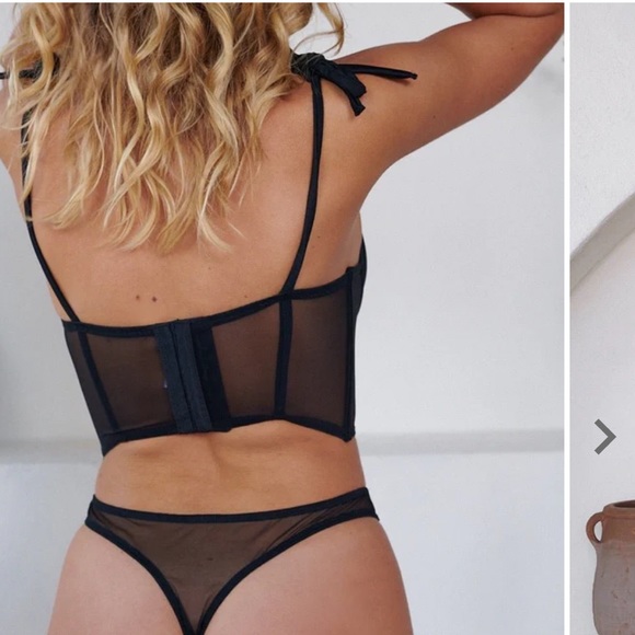 Kat the Label Femme Black Bustier Top - Picture 4 of 16